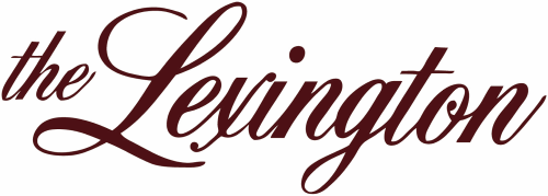 In brown cursive text it reads "the Lexington"