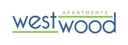 In blue and green text it reads, "Westwood Apartments"
